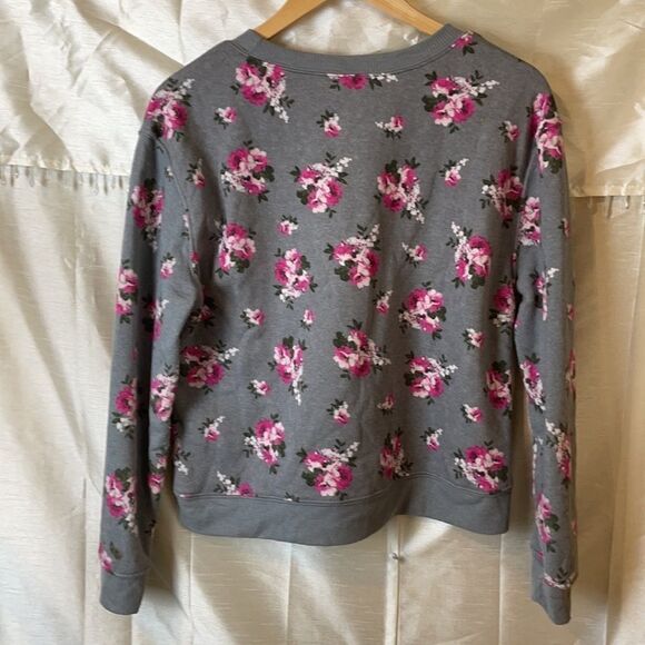 NoBo cute grey and pink floral sweatshirt M - Picture 7 of 10